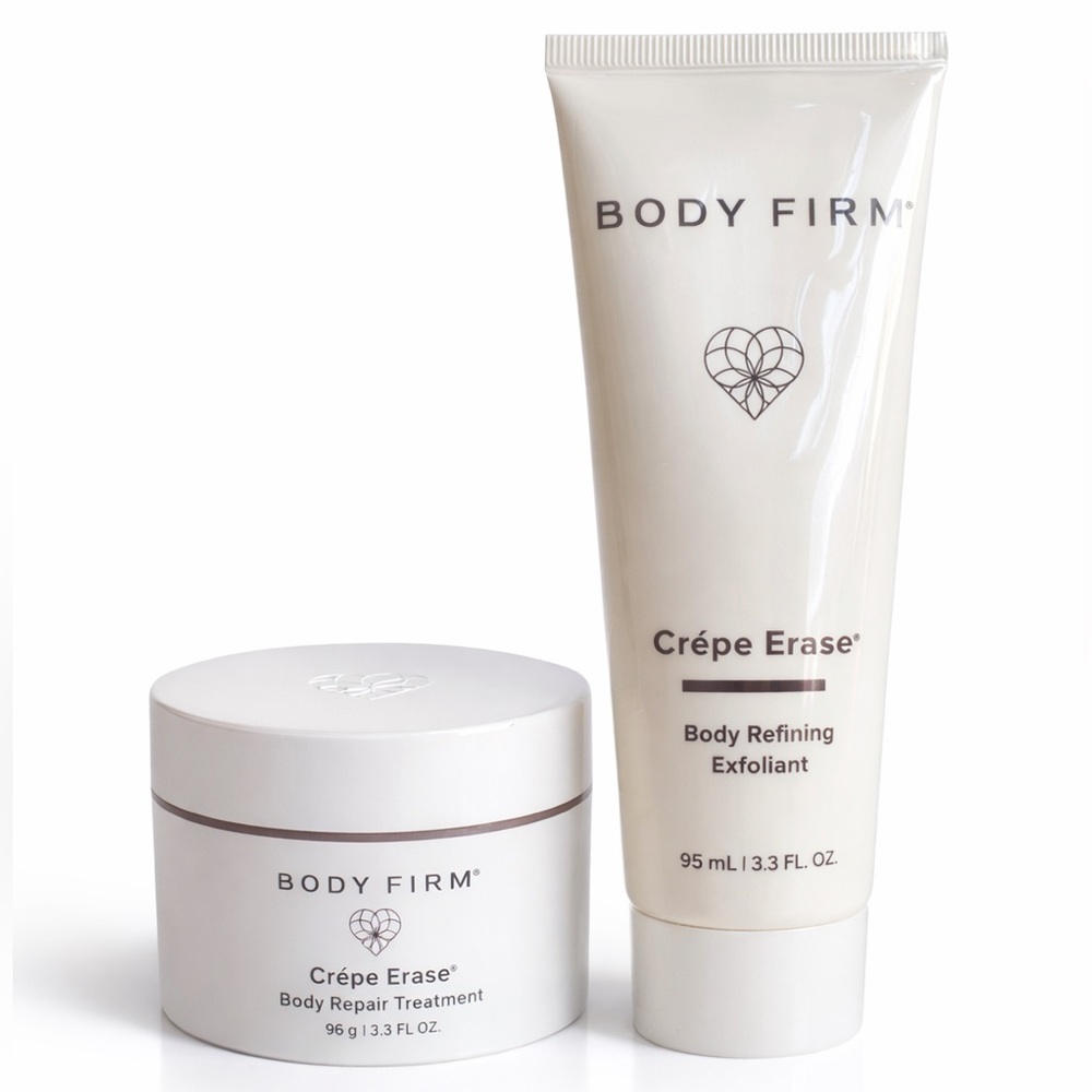 Body Firm Crème Erase 2 Step Body Repair & Exfoliant Set NWT